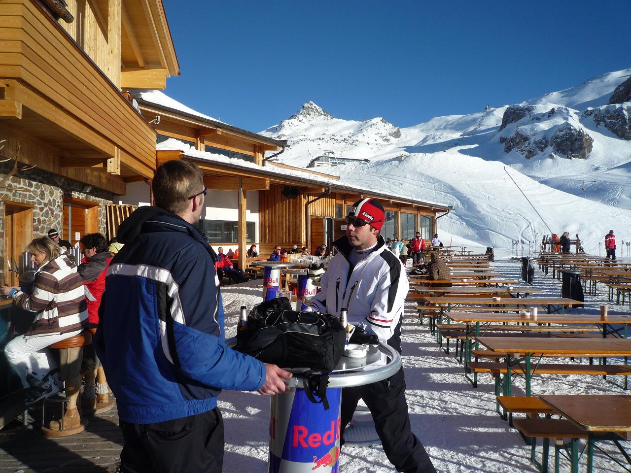 Heut mit meinem Küchenchef beim Skifahren
