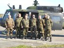Abflug mit der Bell UH1 nach List auf Sylt zum Schimmelreiter.